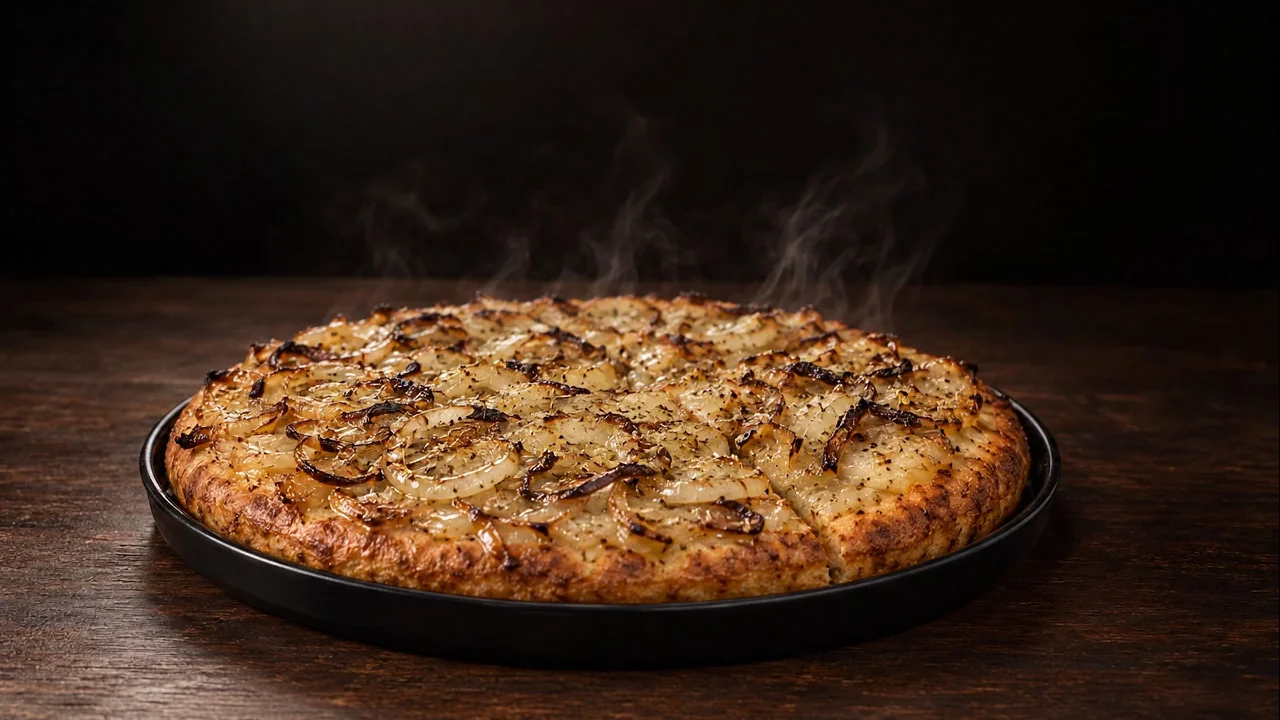 Fugazzetta. Animación fotográfica generada con IA, inspirada en nuestra pizza.
